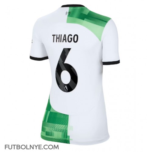 Camiseta Liverpool Thiago Alcantara #6 Visitante Equipación para mujer 2023-24 manga corta